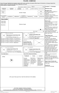Homepage Wireframe for Large Breakpoint
